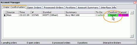 Account Manager Confirming Order